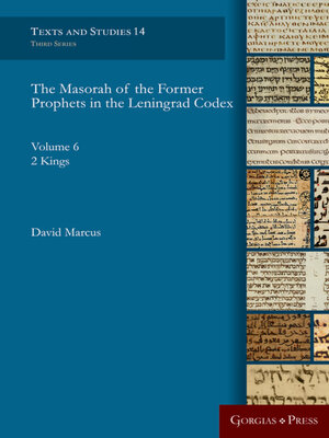 cover image of The Masorah of the Former Prophets in the Leningrad Codex